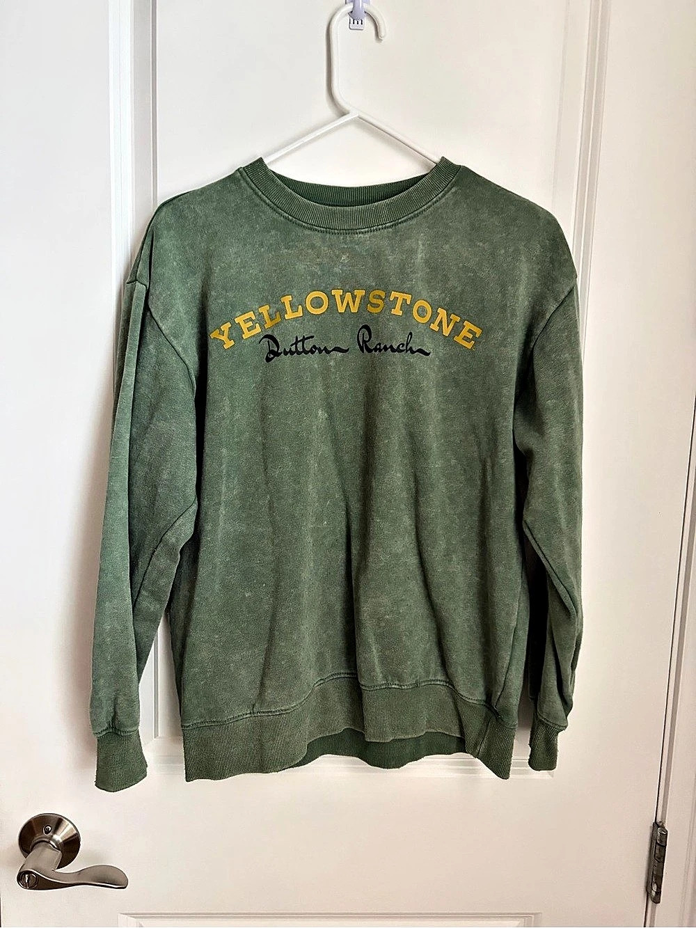 Yellowstone Dutton Ranch Barn Graphic Crewneck Sweatshirt Barn Graphic